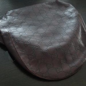 Authentic Gucci Genuine Leather Brown Hat